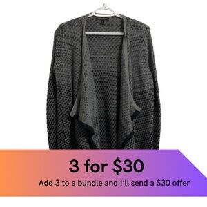 Banana Republic waterfall cardigan.